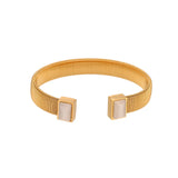 Fashion Round 18K Gold Plated Bangles