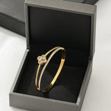 Stainless Steel 18K Gold Plated Bangles