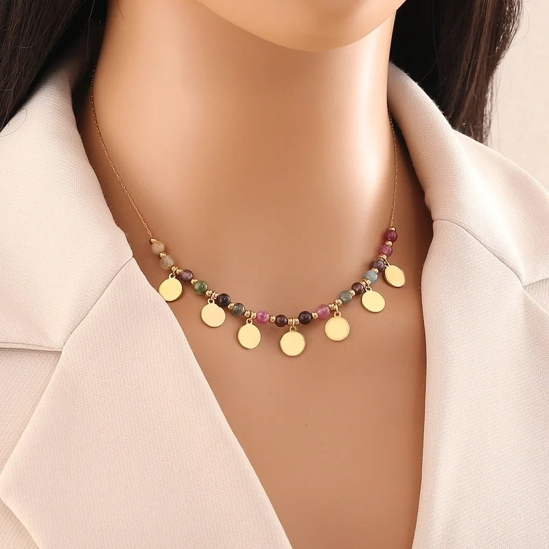 18K Gold Plated Beaded l Necklaces
