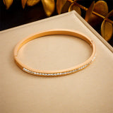 Fashion Round Electroplating Bangles
