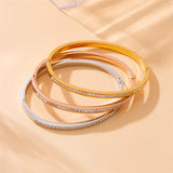 Fashion Round Electroplating Bangles