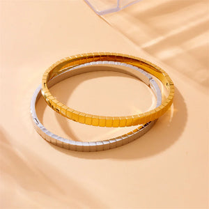 Fashion Round Electroplating Bangles