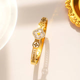 Moderate Luxury Titanium 18K Gold Plated Bangles