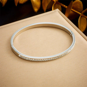 Fashion Round Electroplating Bangles