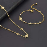 LV Geometric Titanium 18K Gold Plated Necklaces
