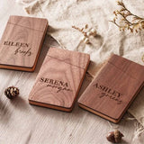 Solid Color Wood Card Holders